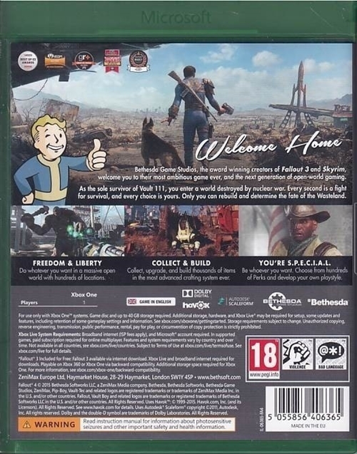 Fallout 4 - Xbox One Spil (B-Grade) (Genbrug)